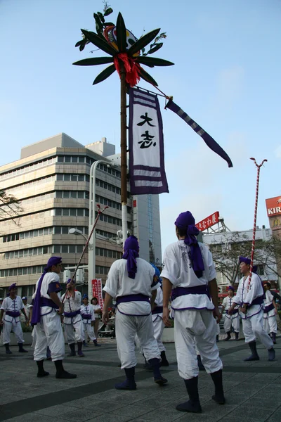 Pouliční festival, naha, okinawa, Japonsko — Stock fotografie