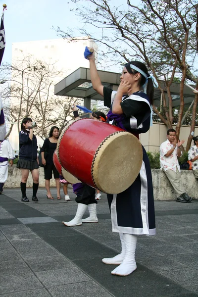 Festival de rua, Naha, Okinawa, Japão — Fotografia de Stock