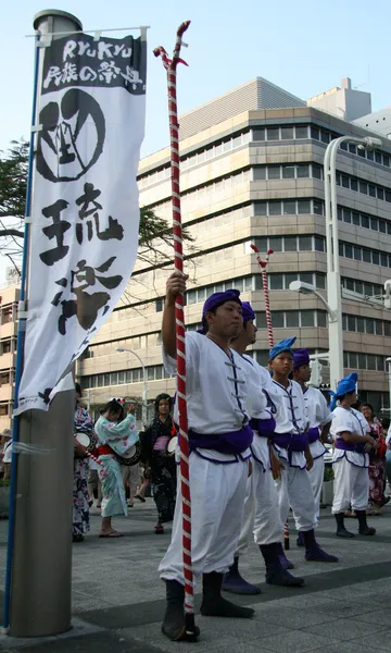 Pouliční festival, naha, okinawa, Japonsko — Stock fotografie