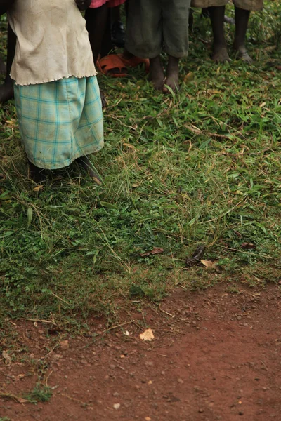 Afrikaanse kinderen voeten — Stockfoto