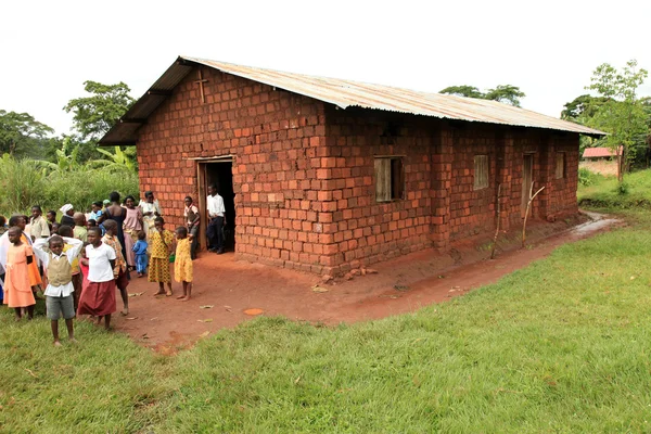 Iglesia - remoto oeste de Uganda — Foto de Stock
