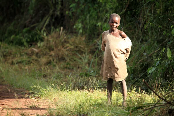 Африканський дитини - віддаленого західній Уганді — стокове фото