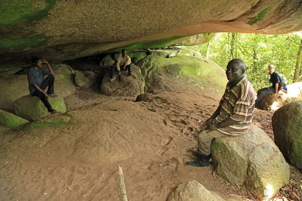 Busigo jeskyně - vzdálené západní Ugandě — Stock fotografie