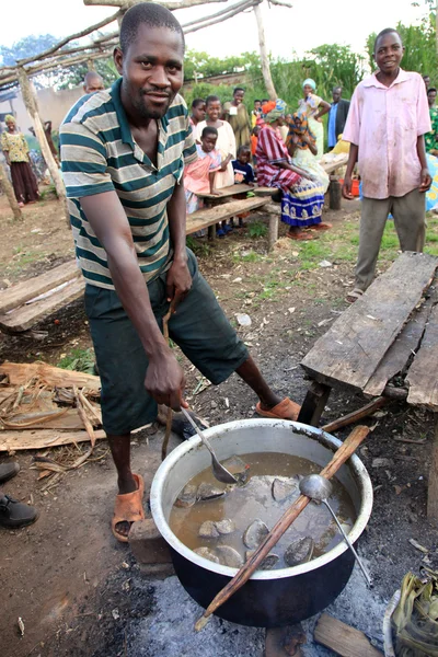 Mercado de Igayaza - remoto oeste de Uganda — Foto de Stock