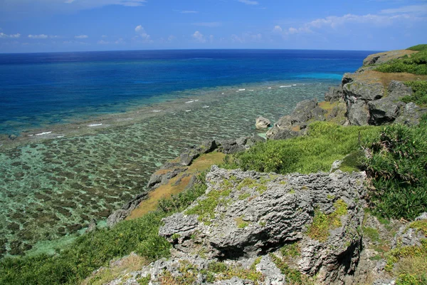 Kıyı şeridi - yonaguni Adası, okinawa, japan — Stok fotoğraf