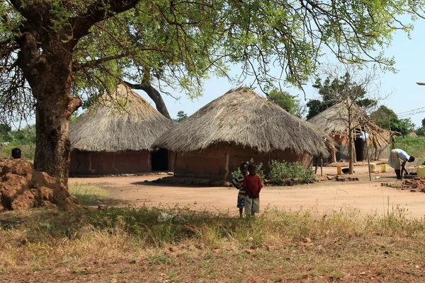 Grusväg - uganda, Afrika — Stockfoto