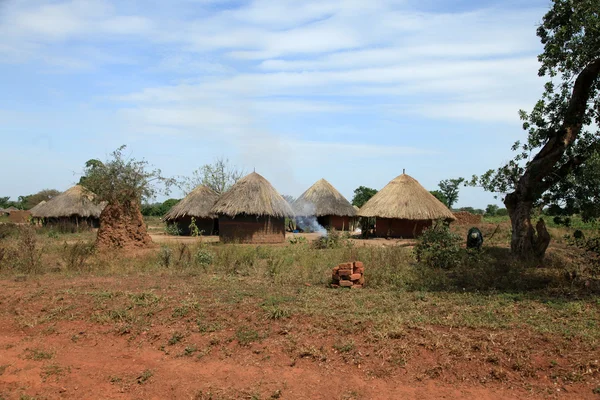 Polní cesta - uganda, Afrika — Stock fotografie