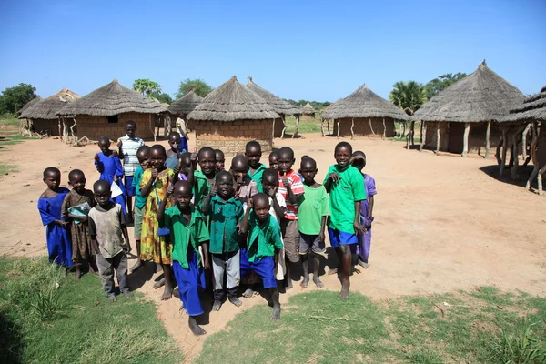 Aketa 营地-村，乌干达非洲 — 图库照片