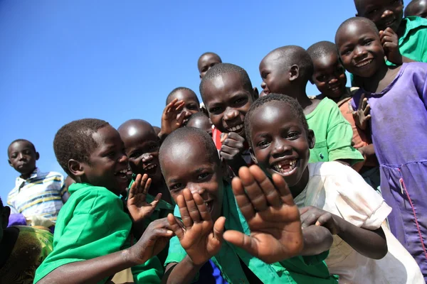 Aketa kampı - köy, uganda, Afrika — Stok fotoğraf