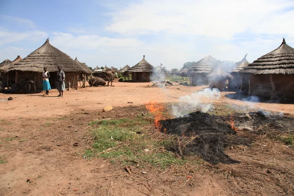 Лагерь Акета - Деревня, Уганда, Африка — стоковое фото