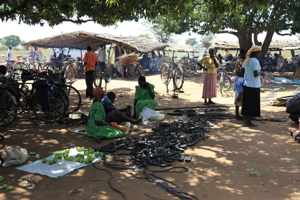 Mercado local Uganda, África — Foto de Stock