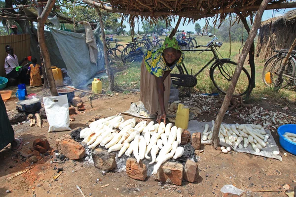 Lokalnym rynku uganda, Afryka — Zdjęcie stockowe