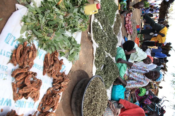 Mercato locale Uganda, Africa — Foto Stock