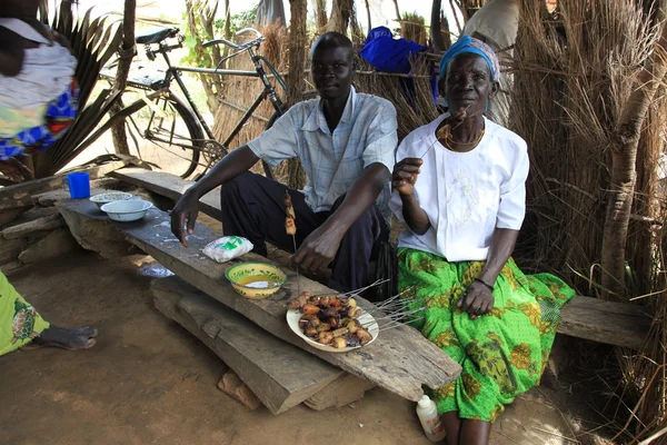 Lokalnym rynku uganda, Afryka — Zdjęcie stockowe