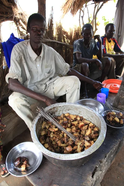 Mercado local Uganda, África — Fotografia de Stock