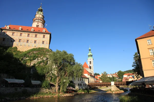 Río Moldava - Cesky Krumlov, República Checa — Foto de Stock