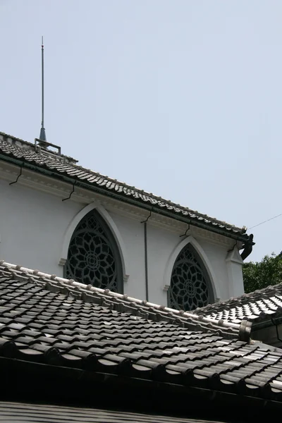 Roof - Oura Church, Nagasaki, Japan Stock Photo