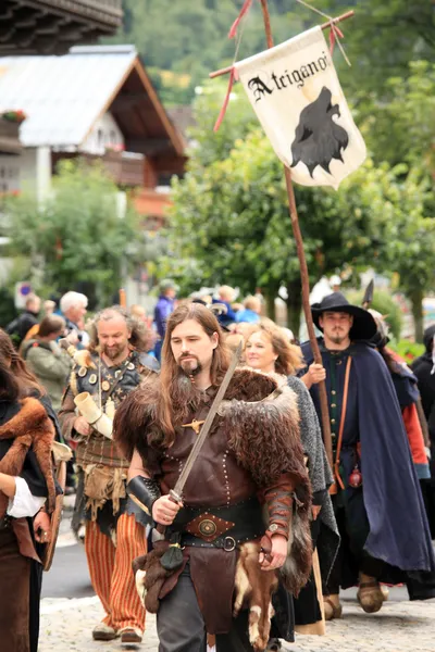 Traditionelles Burgfest - Österreich — Stockfoto