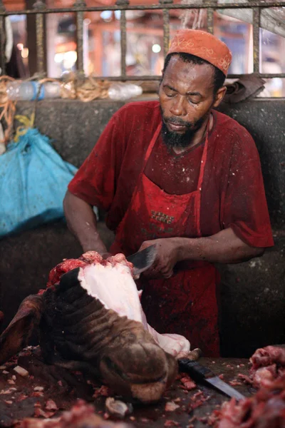 Mercado de carne, Tanzania —  Fotos de Stock