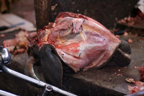 Hús piac, Tanzánia — Stock Fotó
