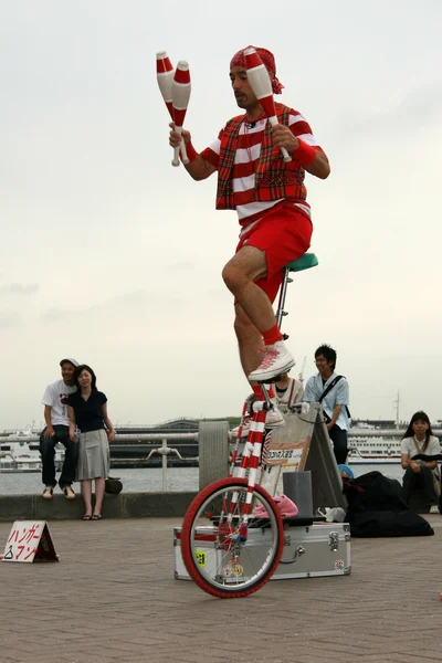 Street Performer - Yokohama City, Japan — Stock Photo, Image