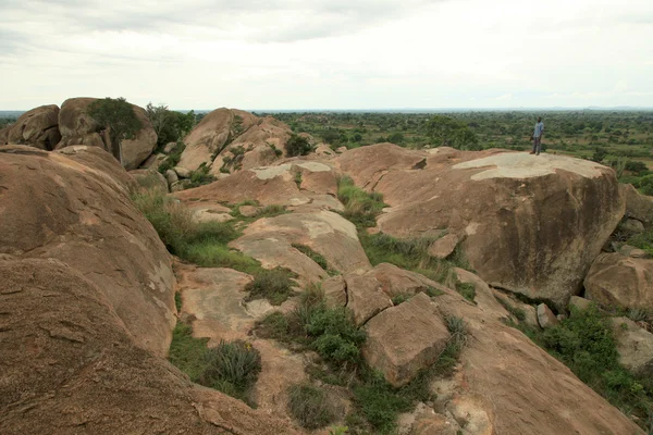 Nyero rock grottor - uganda, Afrika — Stockfoto