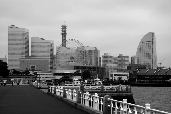 De skyline van de stad van Yokohama, japan — Stockfoto