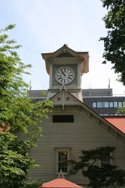 Saat Kulesi Binası, sapporo, Japonya — Stok fotoğraf