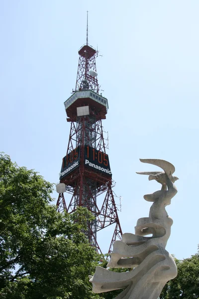 삿포로 Tv 타워 빌딩, 일본 — 스톡 사진