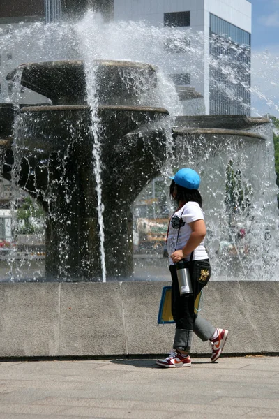 Odori Park, Sapporo City, Japan — Stockfoto