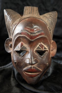 Afrika kabile maskesi - luba tribe