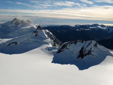 Dağları kar - Güney Alpler'in, Yeni Zelanda ile kaplı