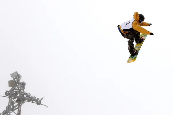 温哥华-3 月 28 日: Quiksilver 滑雪板滑雪 Comp — 图库照片
