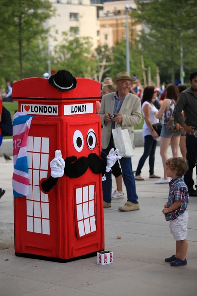 Londýn - pouliční umělec — Stock fotografie