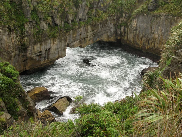 新西兰Pancake Rocks — 图库照片