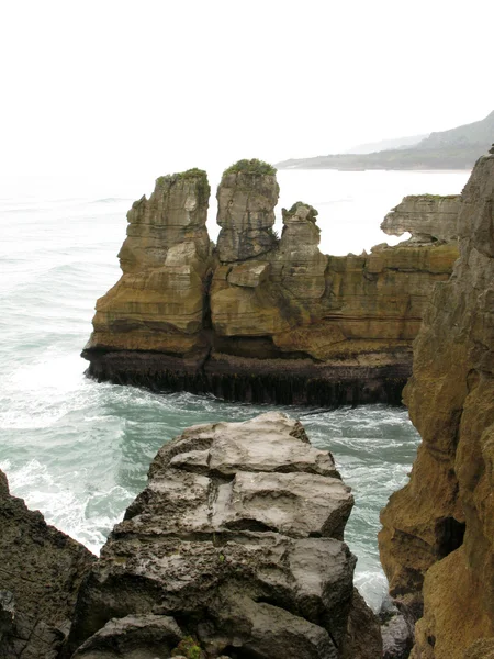 Panqueca Rocks, Nova Zelândia — Fotografia de Stock