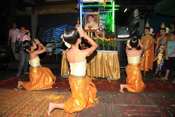 Bangkok - grudzień 5: Obchody urodzin króla - Tajlandia 2010 — Zdjęcie stockowe