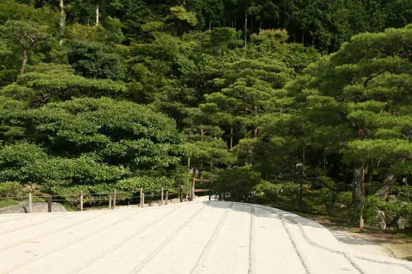 Jardín de arena - Templo Ginkakuji, Kyoto, Japón —  Fotos de Stock