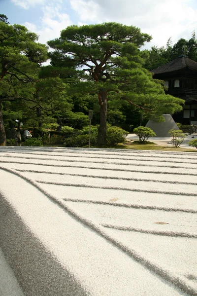 Zand tuin - ginkakuji tempel, kyoto, japan — Stockfoto