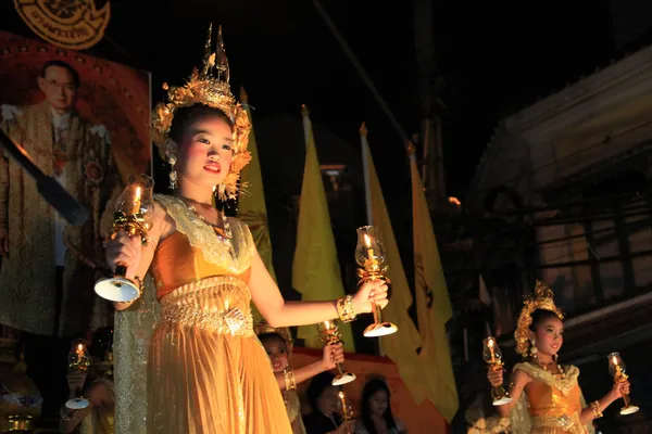 Bangkok - Dec 5: Králova oslava narozenin - Thajsko 2010 — Stock fotografie