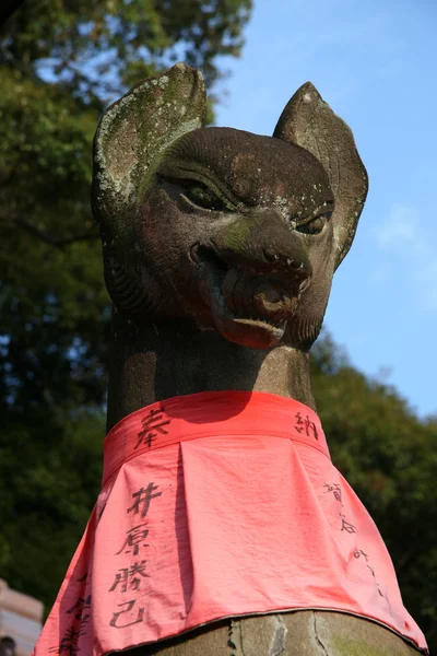 Dog Guardian - Fushimi Inari, Kyoto, Japan — Stock Photo, Image