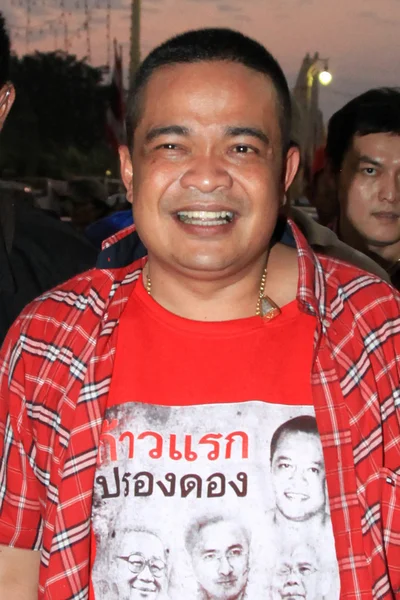 Bangkok - Dec 10: Czerwone koszule demonstrację protestu - Tajlandia — Zdjęcie stockowe