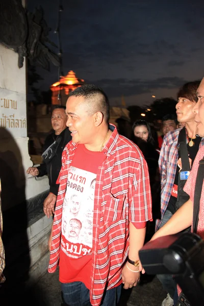Bangkok - Aralık 10: Kırmızı gömlek protesto gösteri - Tayland — Stok fotoğraf