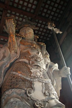 savaşçı - todaiji antik tapınak, nara, Japonya