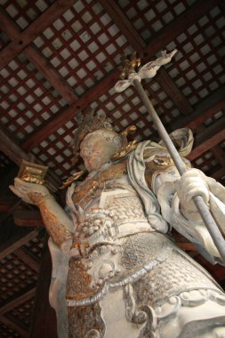 savaşçı - todaiji antik tapınak, nara, Japonya