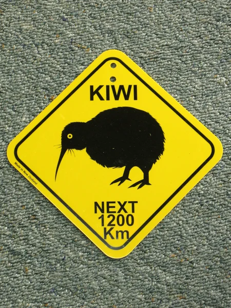 Kiwi Sign, Nueva Zelanda — Foto de Stock