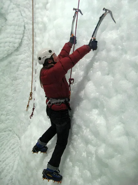 Ice Climbing, New Zealand — Stock Photo, Image