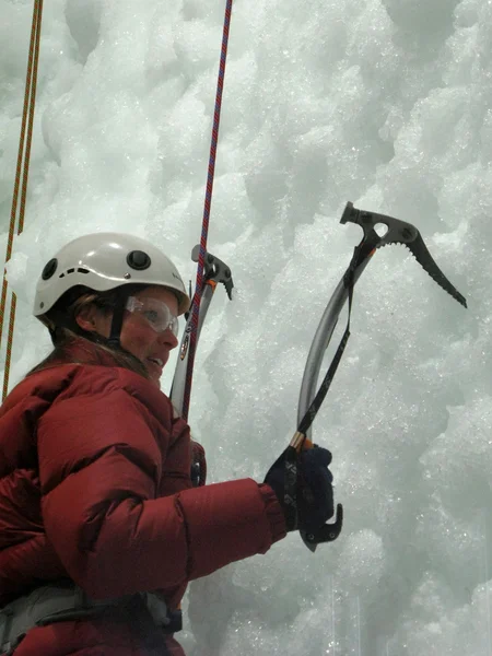 Escalada de hielo, Nueva Zelanda — Foto de Stock