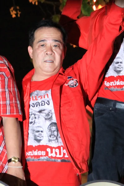 BANGKOK - DEC 10 : Démonstration de chemises rouges - Thaïlande — Photo