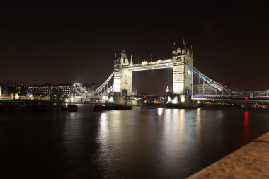 kule köprü ile geceler, london, İngiltere